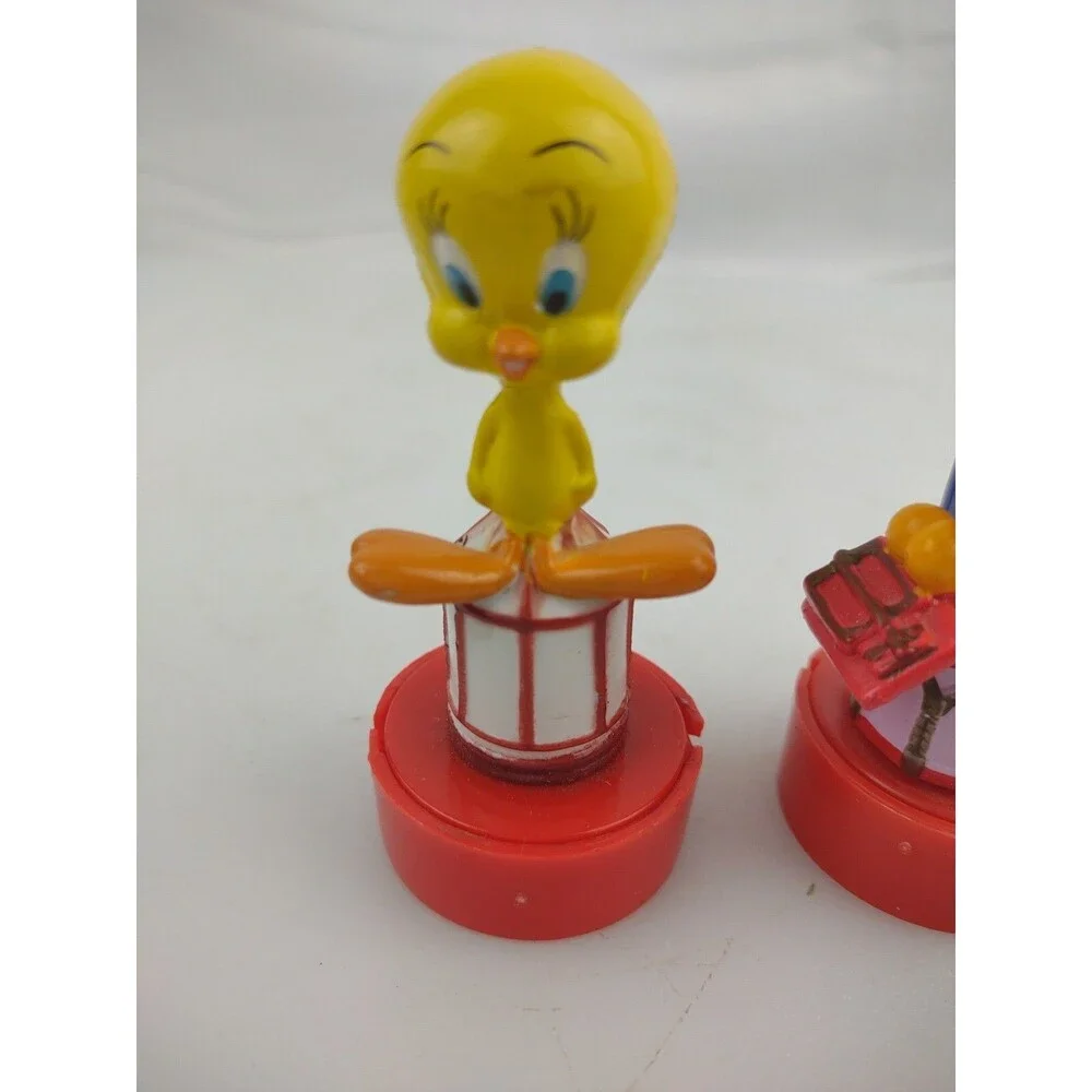 Lot of 2 Tweety Bird Looney Tunes Cartoon Rubber Stamps Vintage